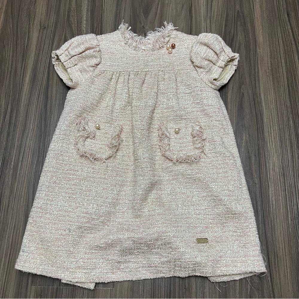 Pili Carrera dress toddler girl sz 5 back button
